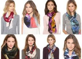 How to beautifully tie a scarf around your neck and head?